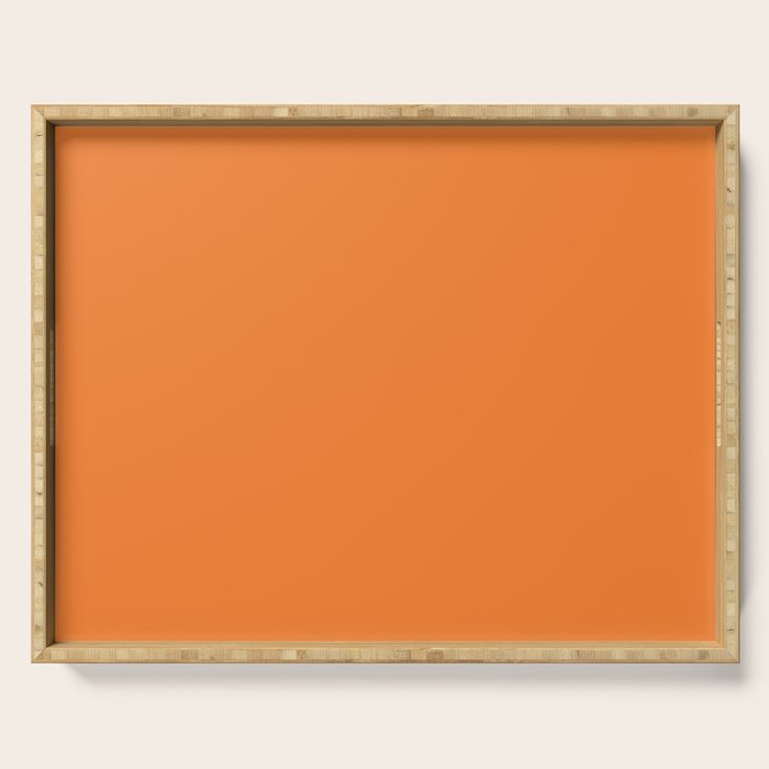 Tangerine - Solid Color Collection Serving Tray Gallery Image 1