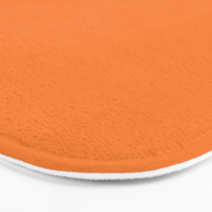 Tangerine - Solid Color Collection Bath Mat Gallery Image 3