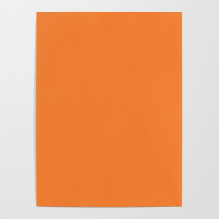 Tangerine - Solid Color Collection Poster Gallery Image 4