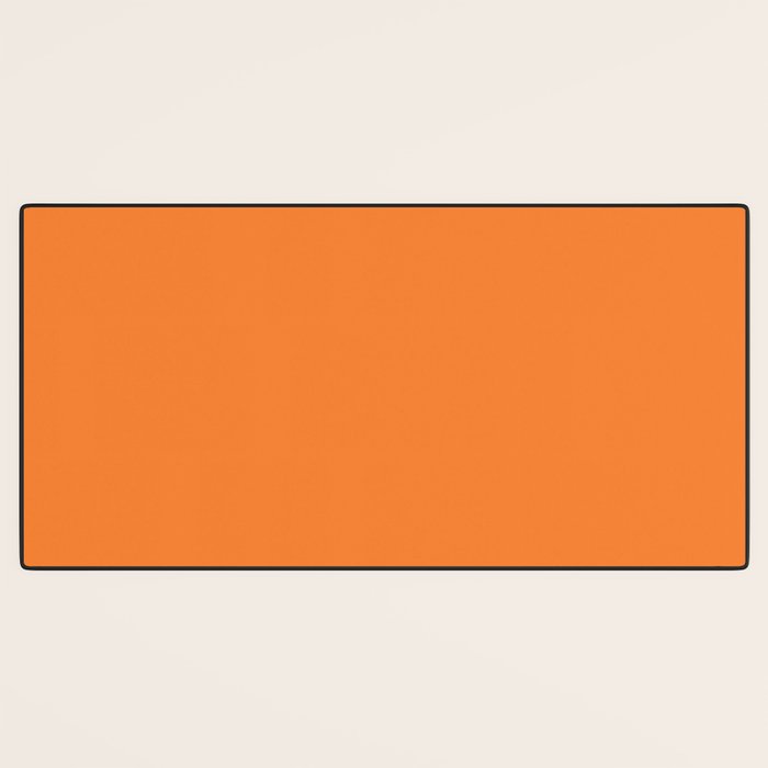 Tangerine - Solid Color Collection Desk Mat Gallery Image 3