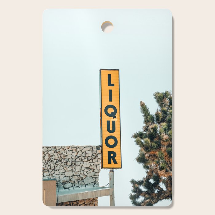 Liquor Sign - Retro Art Print Cutting Board Gallery Image 1