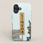 Liquor Sign - Retro Art Print iPhone Case Gallery Image 1
