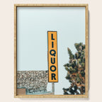 Liquor Sign - Retro Art Print Serving Tray Gallery Image 1