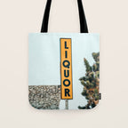 Liquor Sign - Retro Art Print Tote Bag Gallery Image 1
