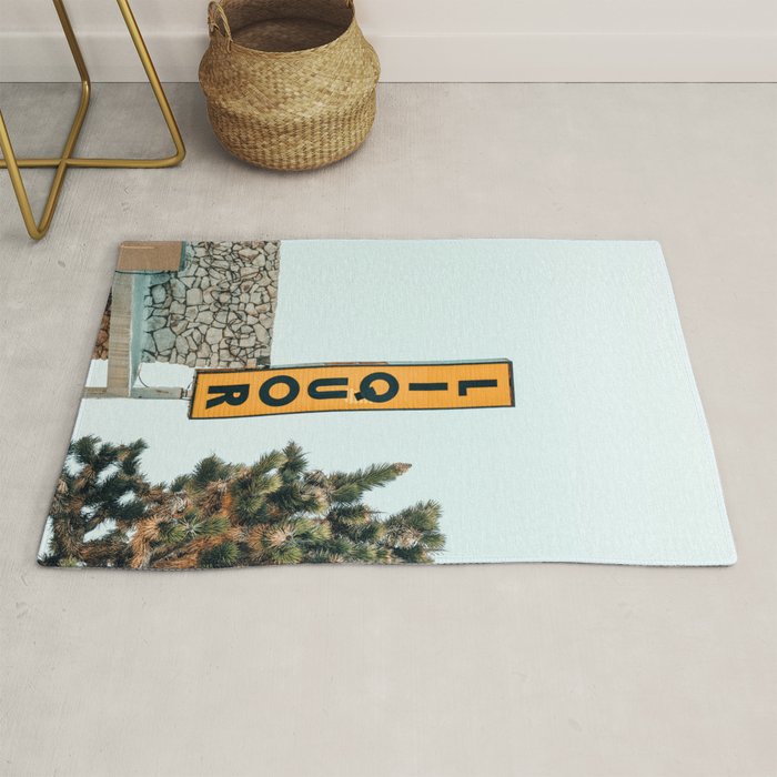 Liquor Sign - Retro Art Print Rug Gallery Image 1