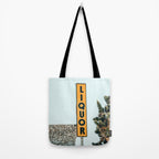 Liquor Sign - Retro Art Print Tote Bag Gallery Image 2