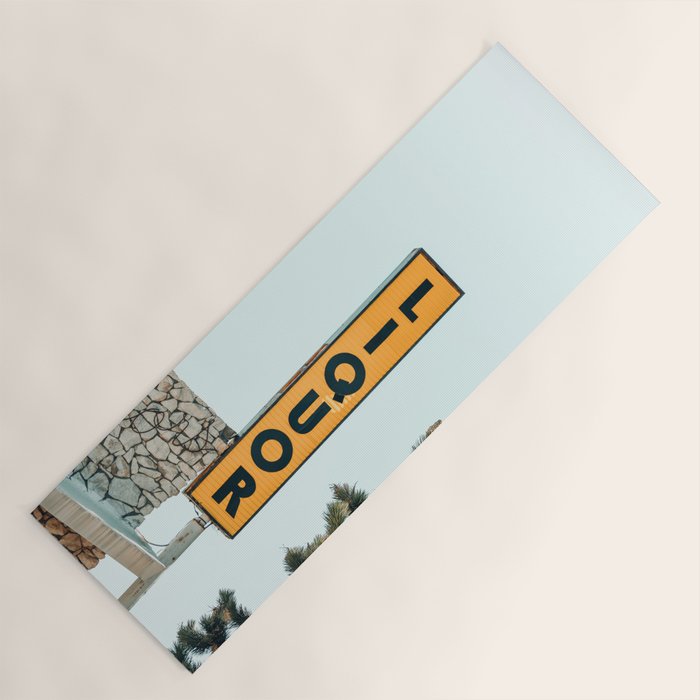 Liquor Sign - Retro Art Print Yoga Mat Gallery Image 1