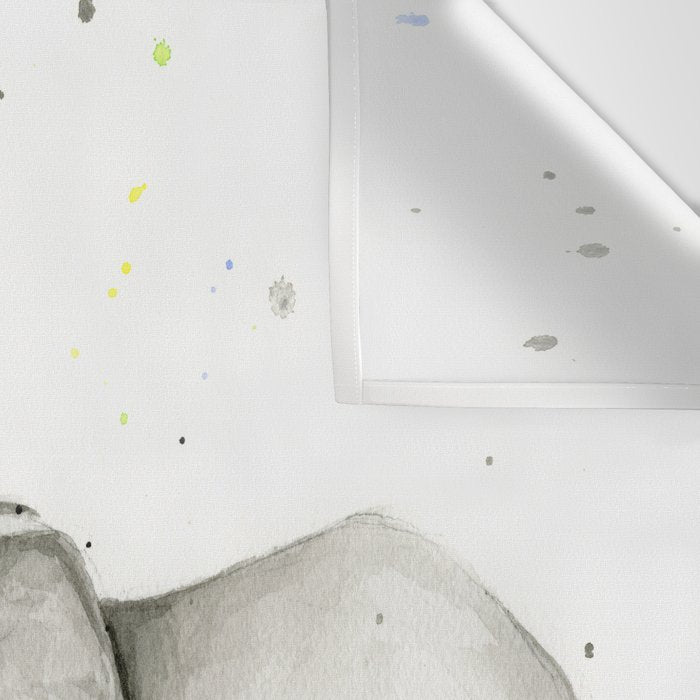 Baby Elephant Spraying Rainbow Wall Tapestry Gallery Image 3