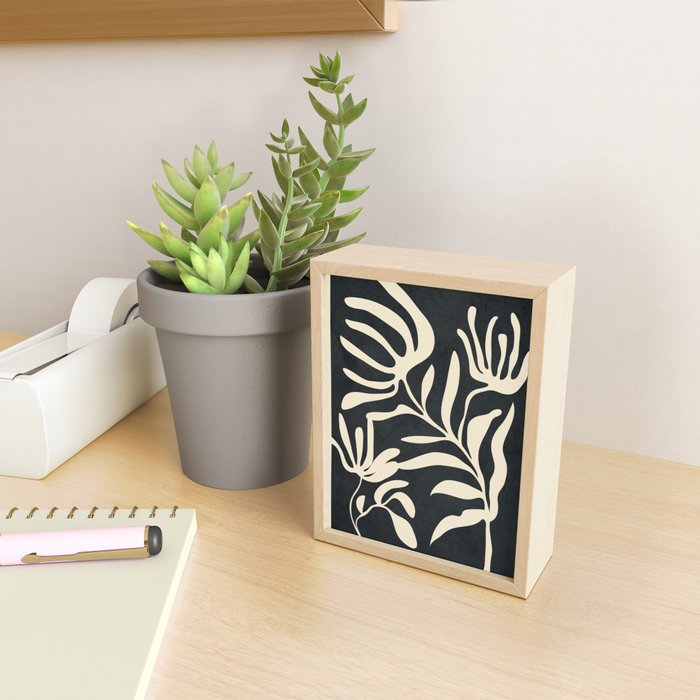 Minimal Abstract Art Plant 1 Mini Art Print Gallery Image 2