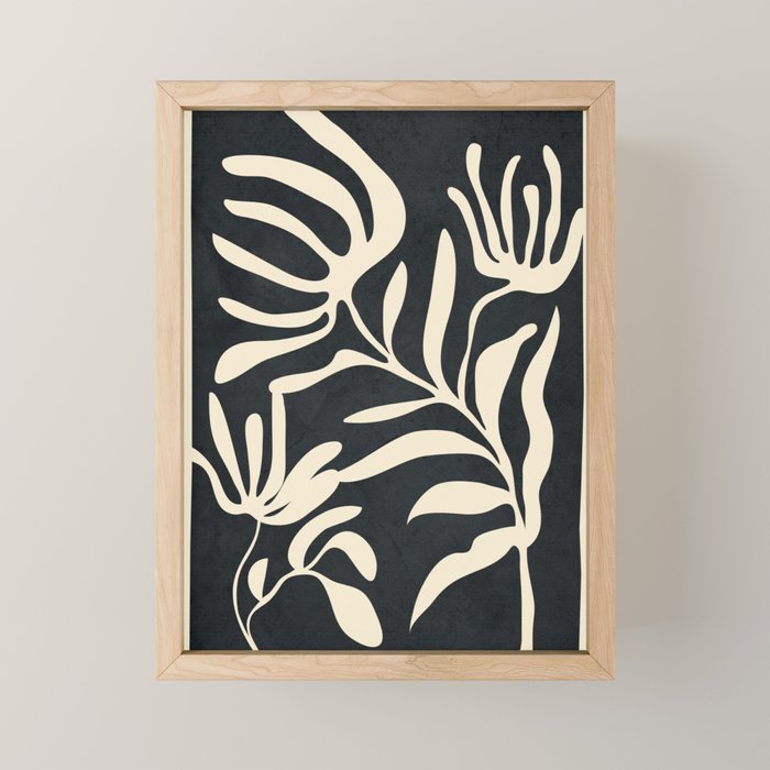 Minimal Abstract Art Plant 1 Mini Art Print Gallery Image 1