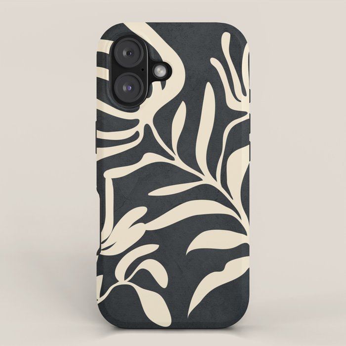 Minimal Abstract Art Plant 1 iPhone Case Gallery Image 1