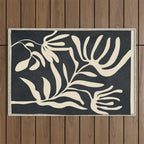 Minimal Abstract Art Plant 1 Outdoor Rug Gallery Image 1