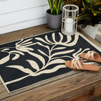 Minimal Abstract Art Plant 1 Outdoor Rug Gallery Image 2