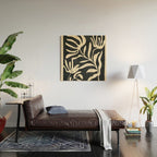 Minimal Abstract Art Plant 1 Wood Wall Art Gallery Image 2