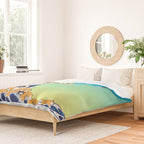 Shiba Inu in Great Wave Duvet Cover Gallery Image 2