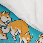 Shiba Inu in Great Wave Comforter Gallery Image 4