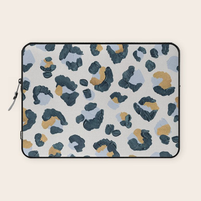 Snow Leopard Print Laptop Sleeve Gallery Image 1