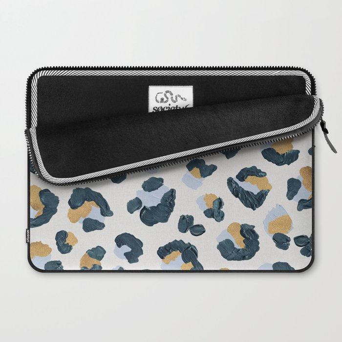 Snow Leopard Print Laptop Sleeve Gallery Image 2