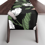 Flowers in the tropical night Table Runner Gallery Image 1