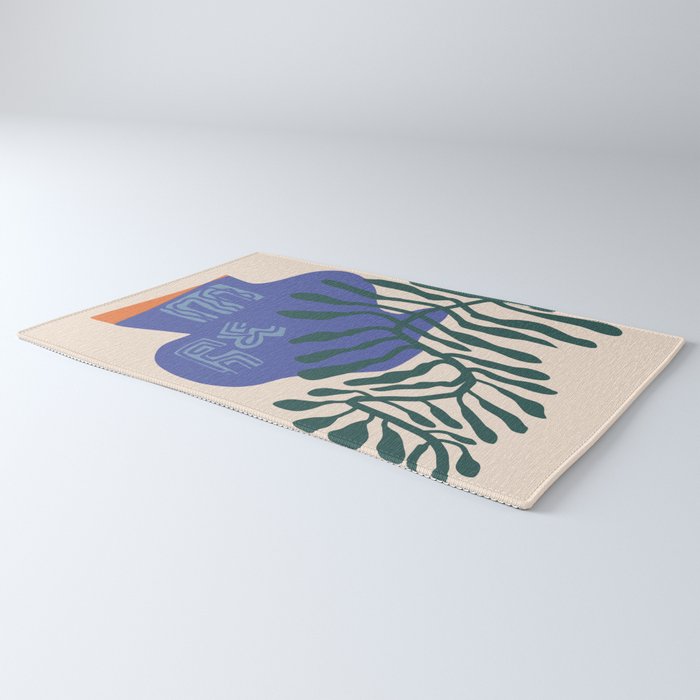 Greek vase with fern Rug Gallery Image 3