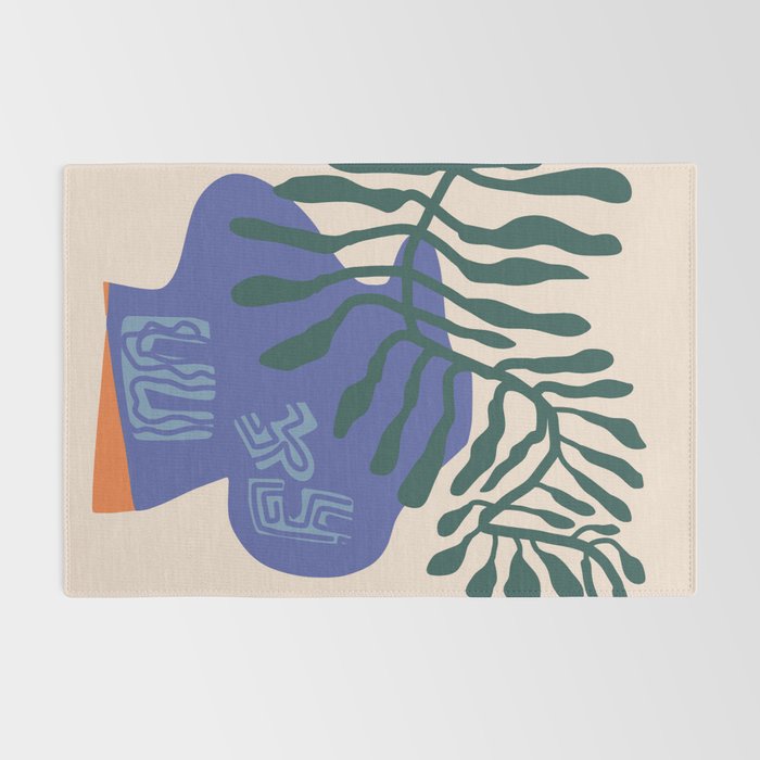 Greek vase with fern Rug Gallery Image 2