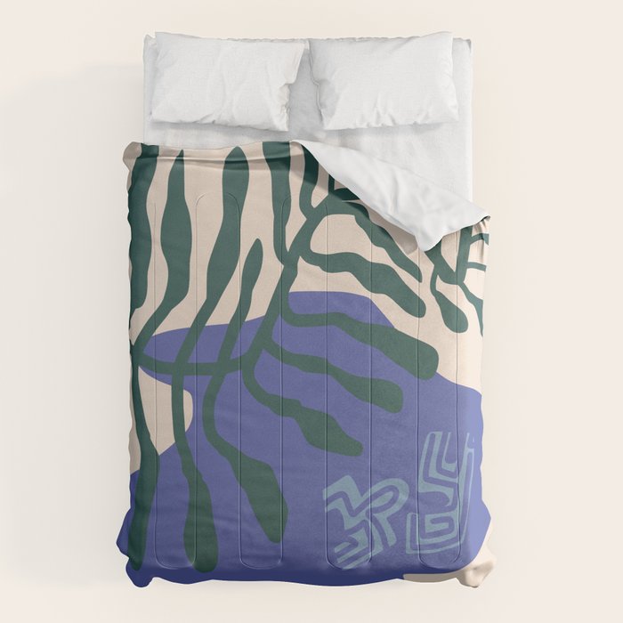 Greek vase with fern Comforter Gallery Image 6