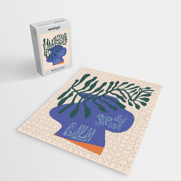 Greek vase with fern Jigsaw Puzzle Gallery Image 2