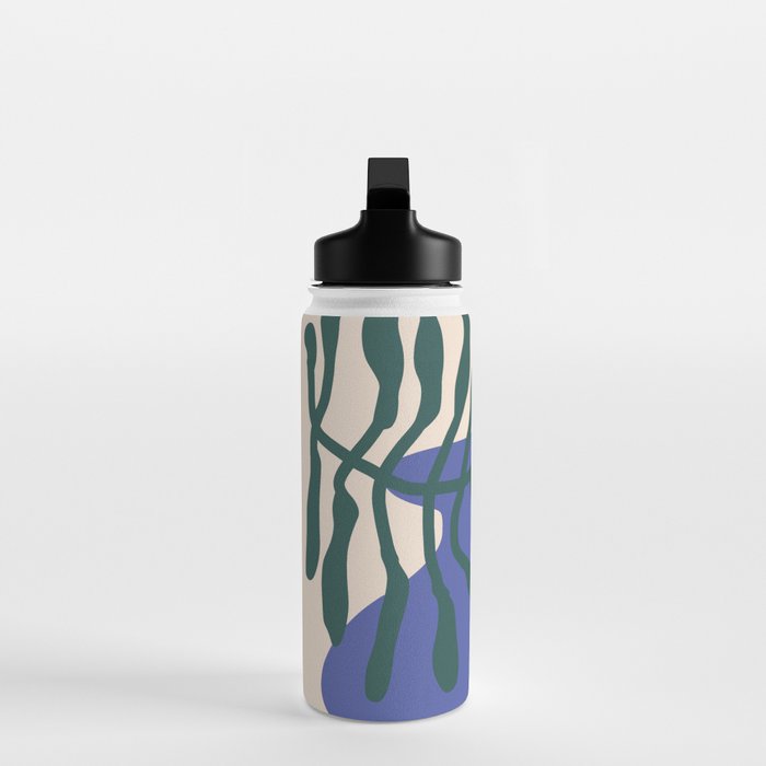 Greek vase with fern Water Bottle Gallery Image 3