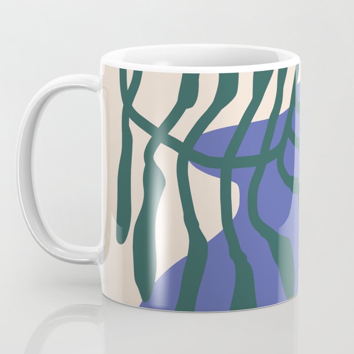 Greek vase with fern Coffee Mug Gallery Image 3