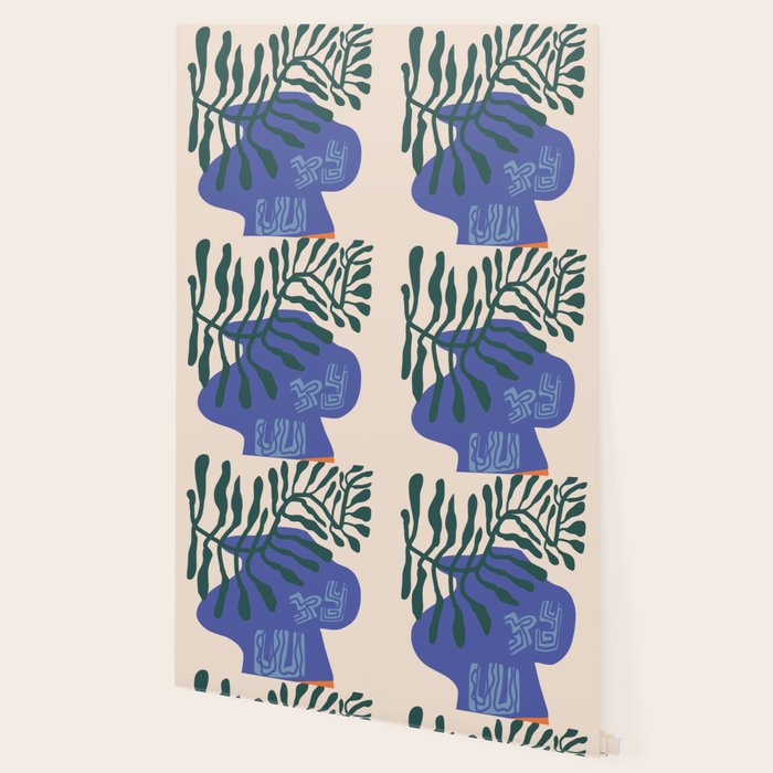 Greek vase with fern Wallpaper Gallery Image 2