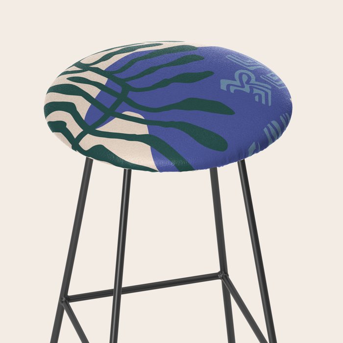Greek vase with fern Stool Gallery Image 2