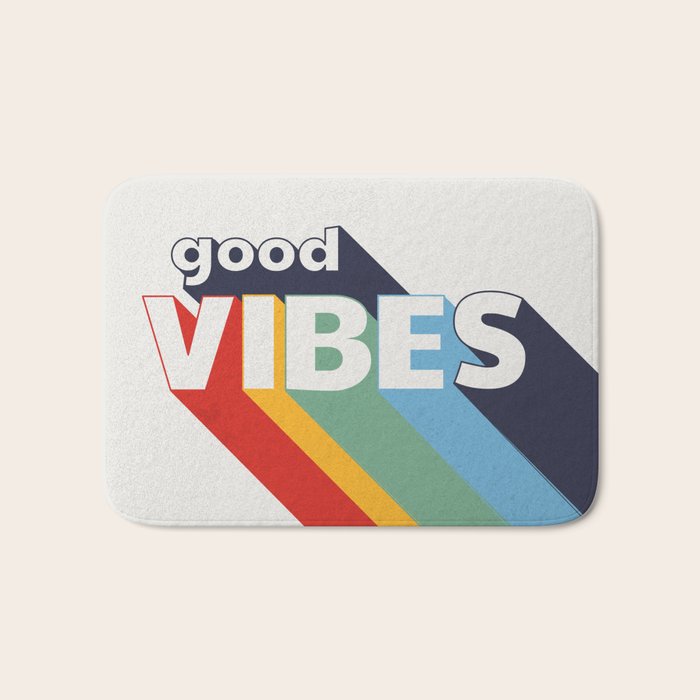 GOOD VIBES  Bath Mat Gallery Image 1