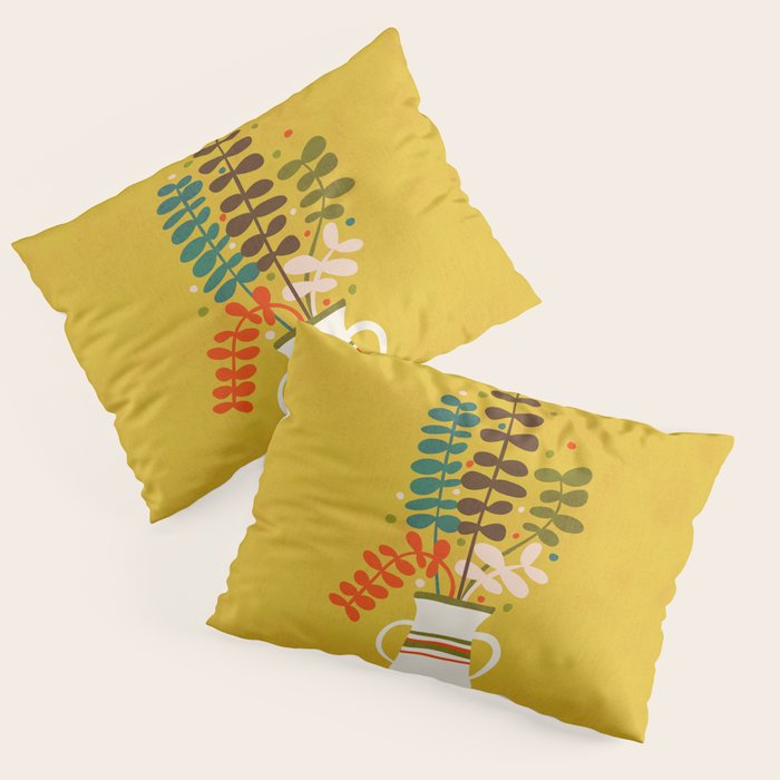 Potted Leaves Pillow Sham Gallery Image 1