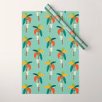 Koala on Coconut Tree Wrapping Paper Gallery Image 1