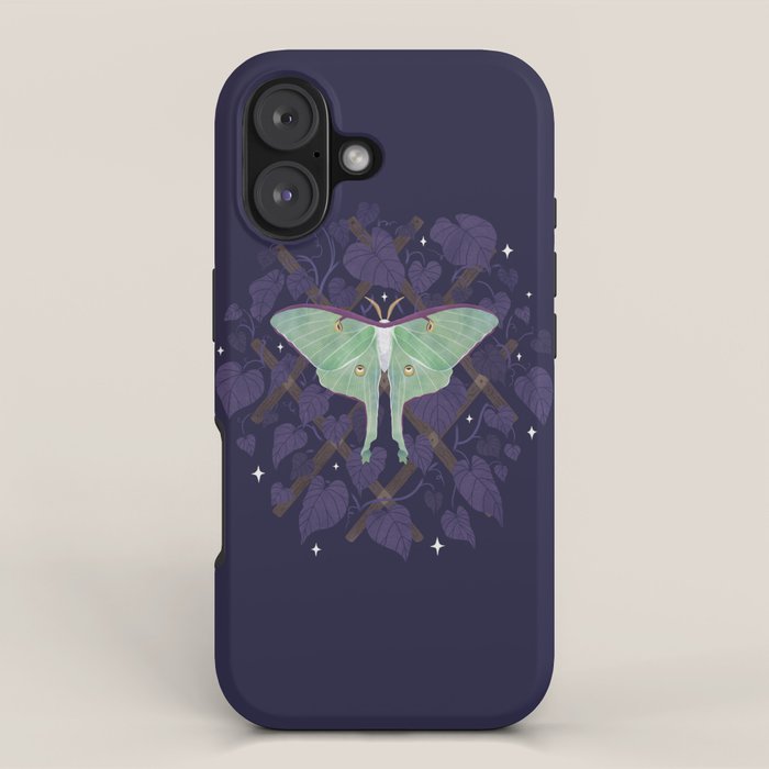 Night Trellis (Luna Moth) iPhone Case Gallery Image 1