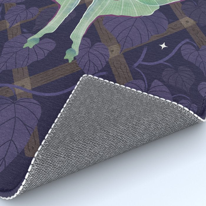 Night Trellis (Luna Moth) Rug Gallery Image 4