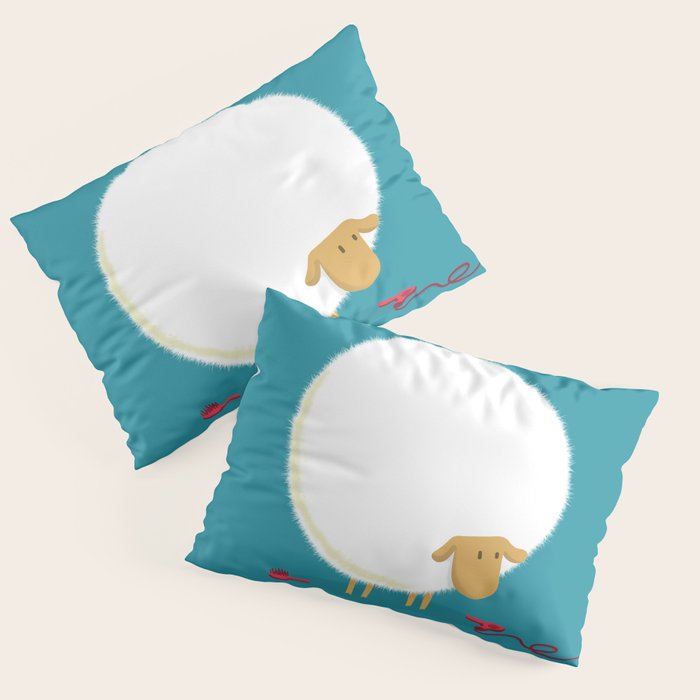 Fluffy Sheep Pillow Sham Gallery Image 3