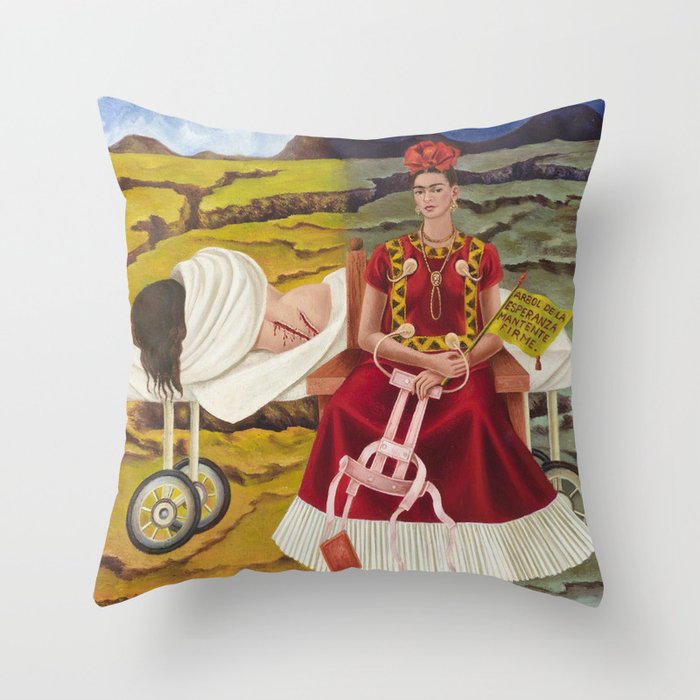 Frida Kahlo Tree of Hope 1946 Throw Pillow Gallery Image 6