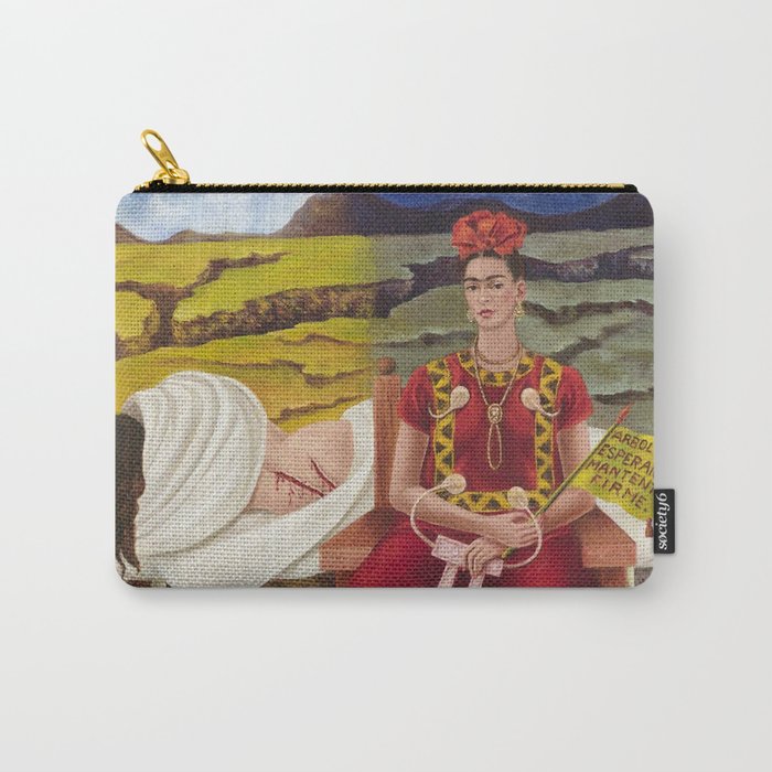 Frida Kahlo Tree of Hope 1946 Carry All Pouch Gallery Image 1