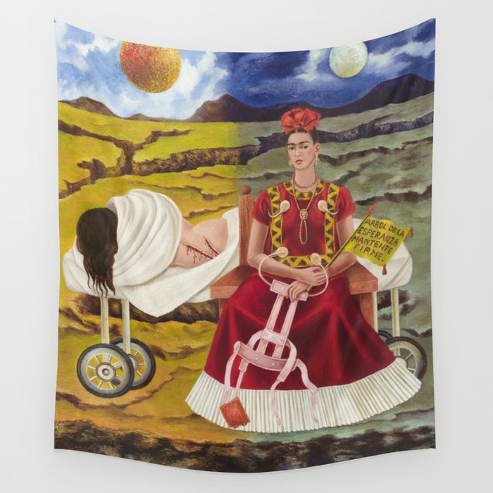 Frida Kahlo Tree of Hope 1946 Wall Tapestry Gallery Image 4