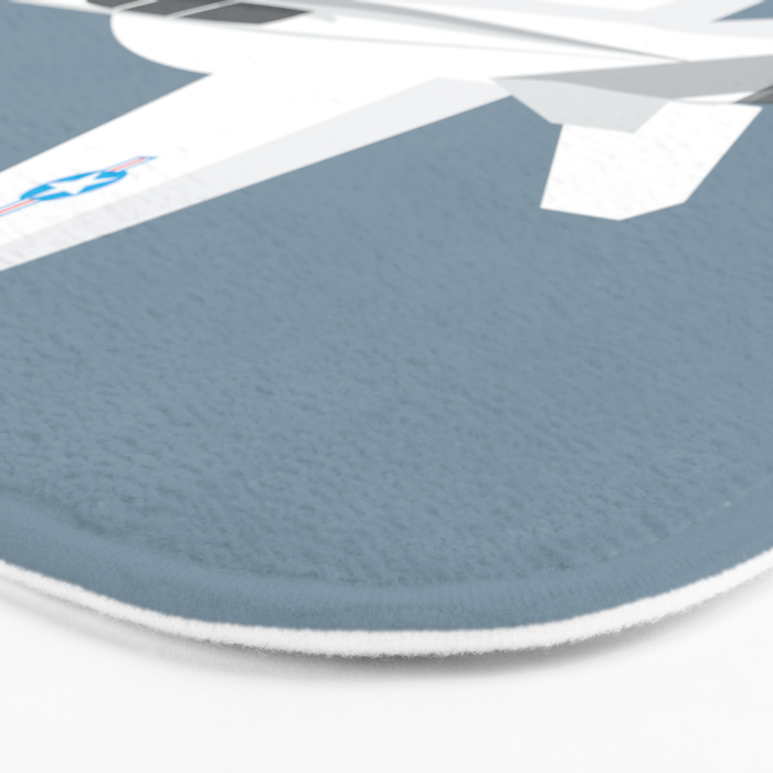 F-18 Super Hornet Jet Aircraft - Slate Bath Mat Gallery Image 3