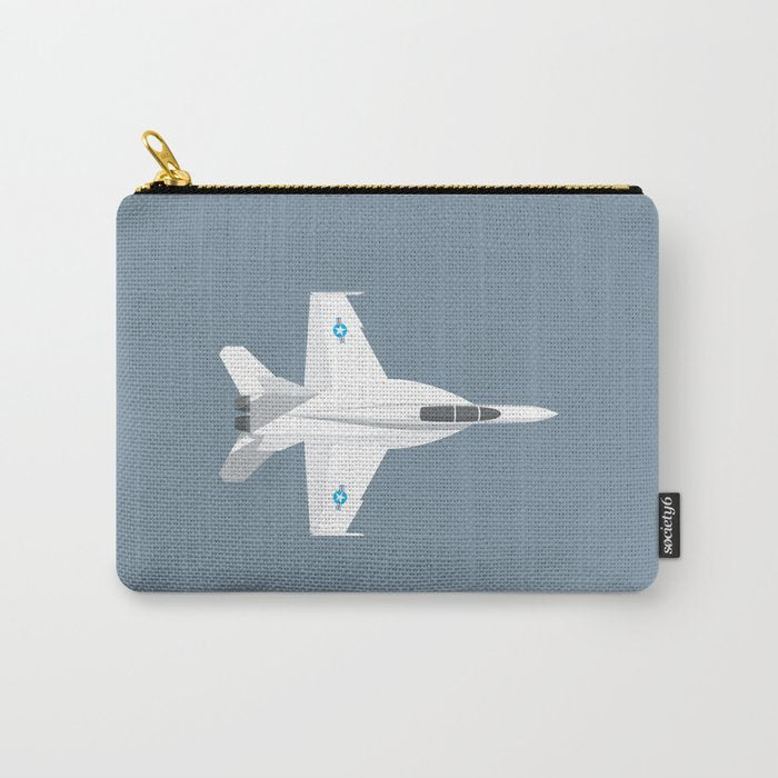 F-18 Super Hornet Jet Aircraft - Slate Carry All Pouch Gallery Image 1