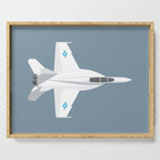 F-18 Super Hornet Jet Aircraft - Slate Serving Tray Gallery Image 1