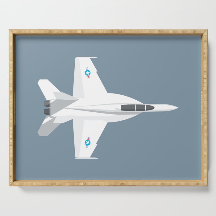 F-18 Super Hornet Jet Aircraft - Slate Serving Tray Gallery Image 1