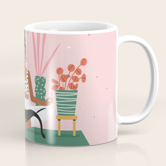 Cats and Yoga Coffee Mug Gallery Image 1