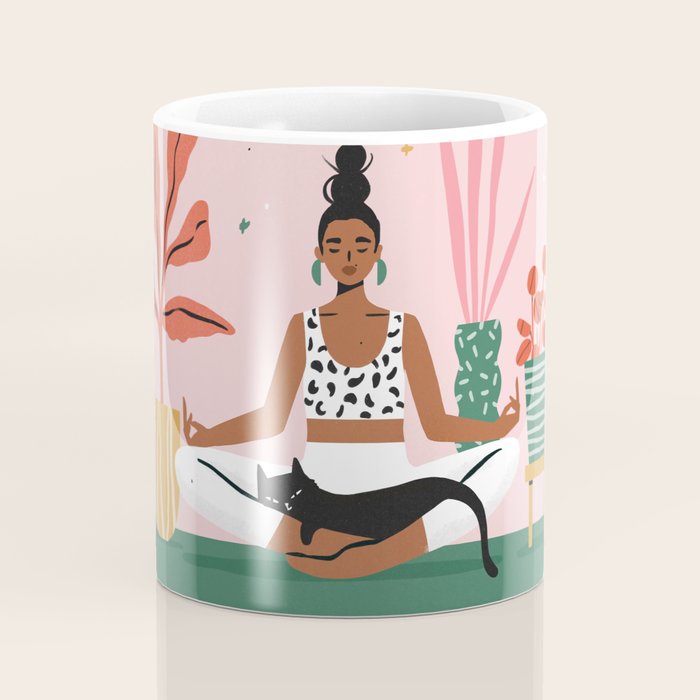 Cats and Yoga Coffee Mug Gallery Image 4