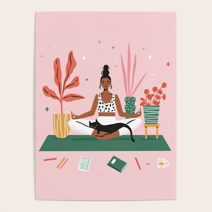 Cats and Yoga Poster Gallery Image 1