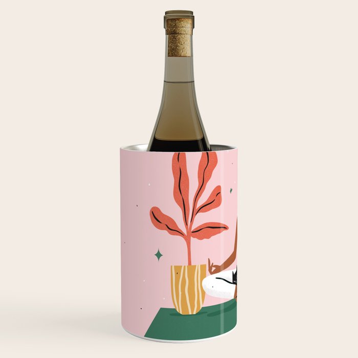 Cats and Yoga Wine Chiller Gallery Image 2