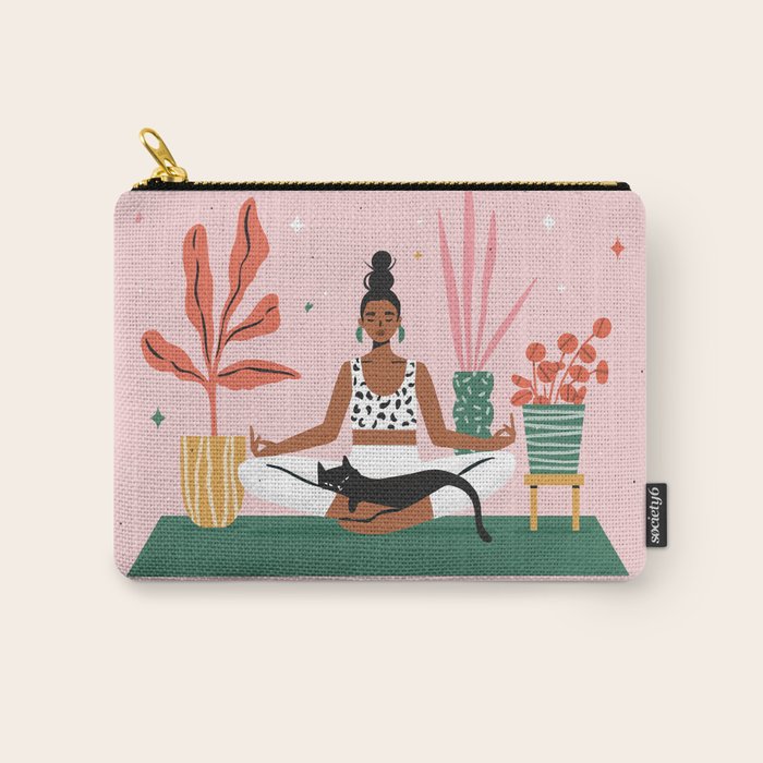 Cats and Yoga Carry All Pouch Gallery Image 1