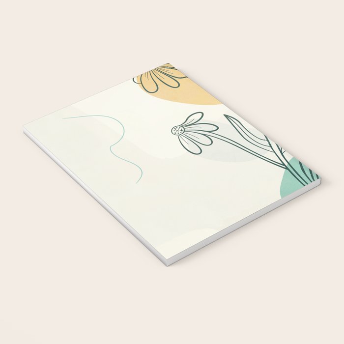 Little Line Flowers 2 Notebook Gallery Image 3